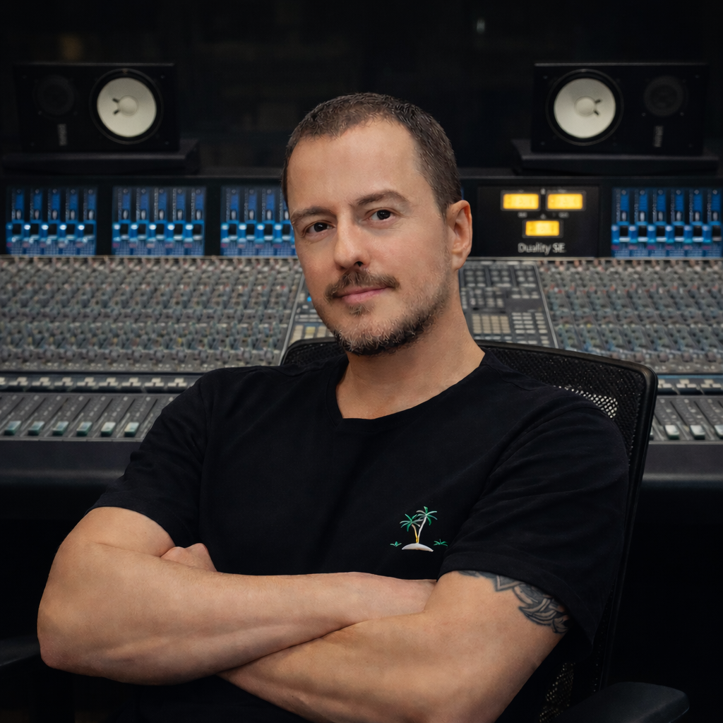 Alexandre Lack no estúdio