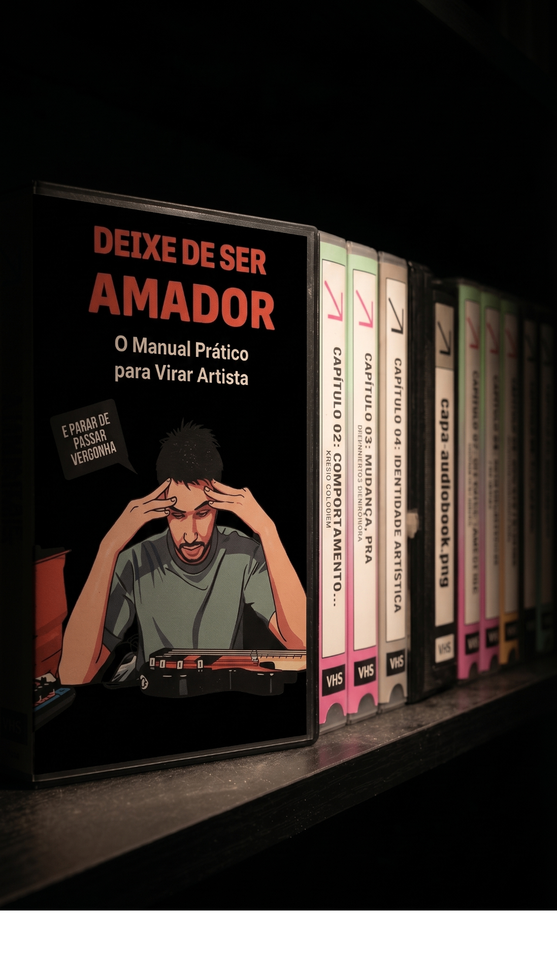 Coleção dos 8 capítulos em formato VHS — Deixe de Ser Amador